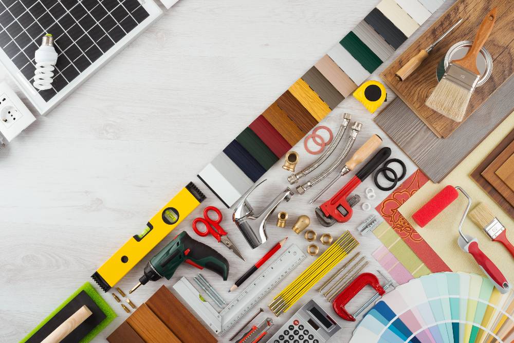 panel outils bricolage